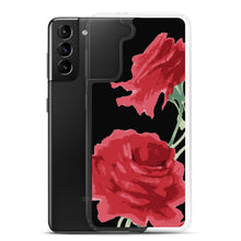 Load image into Gallery viewer, Red Rose (Black Background) Samsung Phone Case