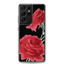 Load image into Gallery viewer, Red Rose (Black Background) Samsung Phone Case