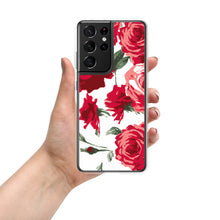 Load image into Gallery viewer, Red Rose (White Background) Samsung Phone Case