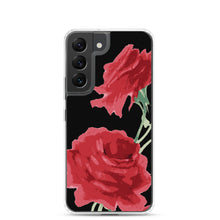 Load image into Gallery viewer, Red Rose (Black Background) Samsung Phone Case