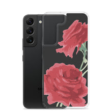 Load image into Gallery viewer, Red Rose (Black Background) Samsung Phone Case