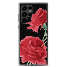 Load image into Gallery viewer, Red Rose (Black Background) Samsung Phone Case