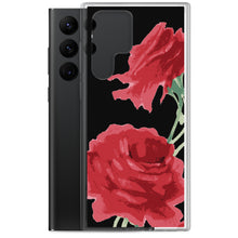 Load image into Gallery viewer, Red Rose (Black Background) Samsung Phone Case