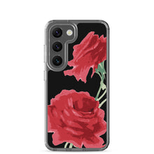 Load image into Gallery viewer, Red Rose (Black Background) Samsung Phone Case