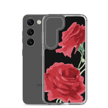 Load image into Gallery viewer, Red Rose (Black Background) Samsung Phone Case