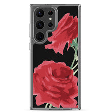 Load image into Gallery viewer, Red Rose (Black Background) Samsung Phone Case