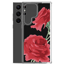 Load image into Gallery viewer, Red Rose (Black Background) Samsung Phone Case