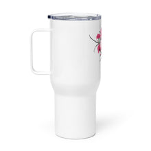 Load image into Gallery viewer, Pink Rose Travel Mug