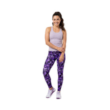 Load image into Gallery viewer, Violet Floral Printed Leggings