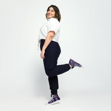 Load image into Gallery viewer, Smoky Violet Women's High Top Canvas Sneakers