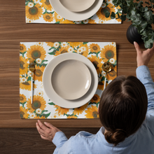 Load image into Gallery viewer, Sunflower Placemat Set