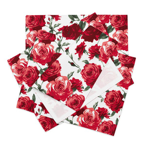 Red Rose Placemat Set