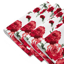 Load image into Gallery viewer, Red Rose Placemat Set