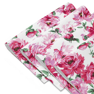 Pink Floral Placemat Set