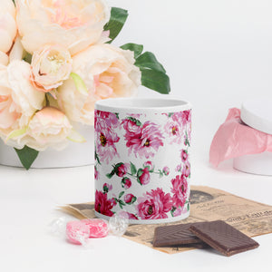 Pink Rose Coffee Cup