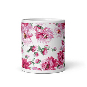 Pink Rose Coffee Cup