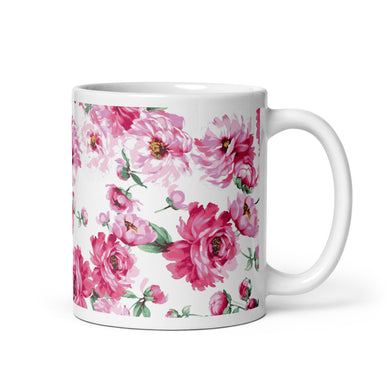 Pink Rose Coffee Cup