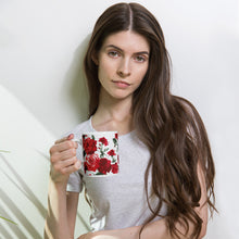 Load image into Gallery viewer, Red Rose Coffee Cup
