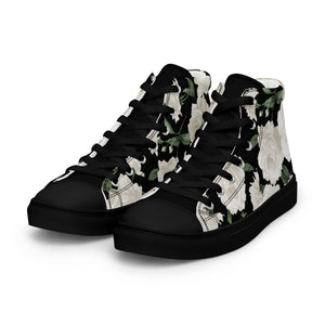 Ivory Rose Women's High Top Sneakers