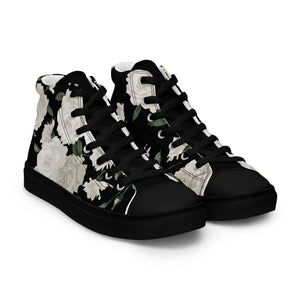 Ivory Rose Women's High Top Sneakers