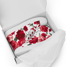 Load image into Gallery viewer, Women&#39;s Red Rose High Top Sneakers