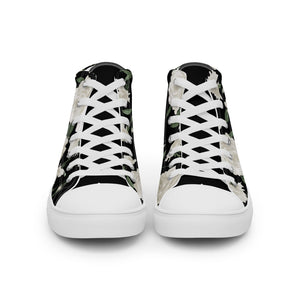 Ivory Rose Women's High Top Sneakers