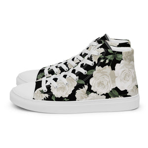 Ivory Rose Women's High Top Sneakers