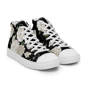 Ivory Rose Women's High Top Sneakers