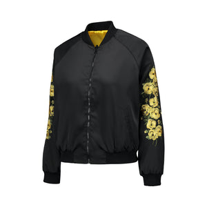 Yellow Pansy Bomber Jacket