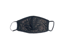 Load image into Gallery viewer, Black &amp; Nude Lace Face Mask