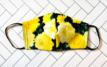Load image into Gallery viewer, Yellow Rose Face Mask