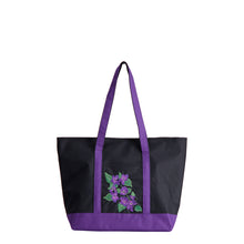 Load image into Gallery viewer, Violet Embroidered Tote Bag