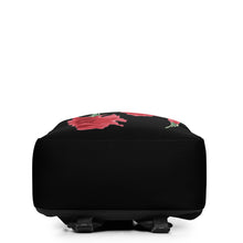 Load image into Gallery viewer, Red Rose (Black Background) Backpack