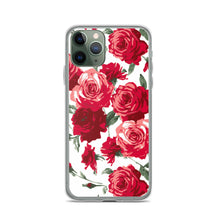 Load image into Gallery viewer, Red Rose (White Background) iPhone Case