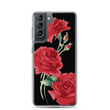 Load image into Gallery viewer, Red Rose (Black Background) Samsung Case