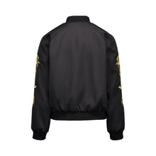 Load image into Gallery viewer, Yellow Pansy Bomber Jacket