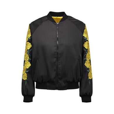 Yellow Rose Bomber Jacket